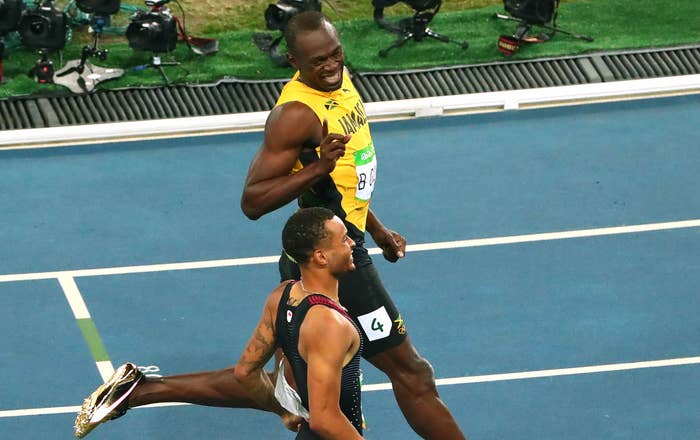 Usain Bolt&#x27;s Gold Puma Spikes for the Olympics Laugh