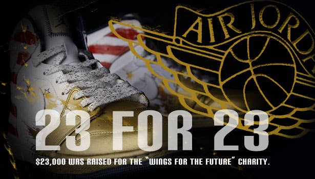 23 for 23: Air Jordan I Retro DW Auctions Raise 23K for WINGS
