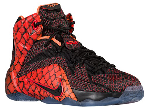 Lebron 12 orange store and black