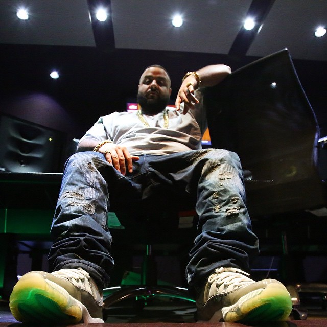DJ Khaled wearing Air Jordan XI 11 Cool Grey