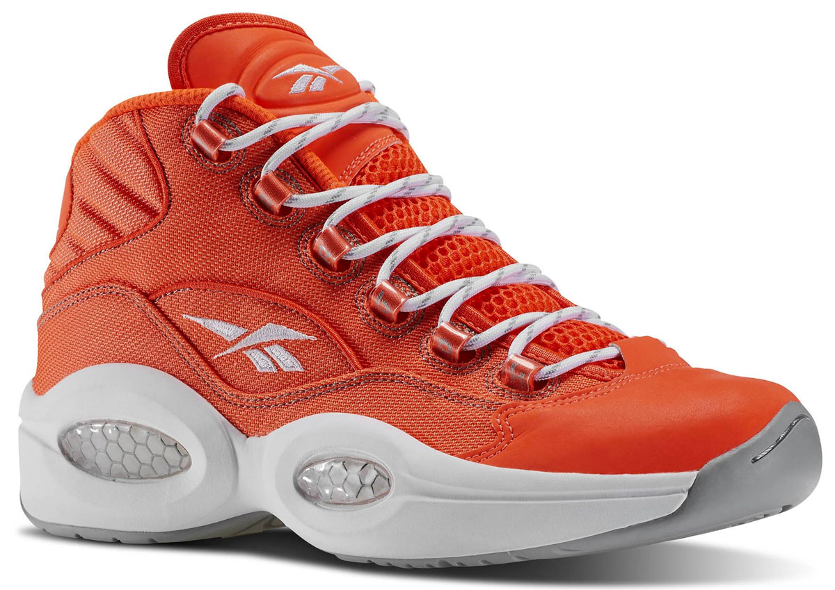 Reebok question hot sale mid orange