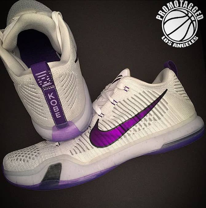 Nike Kobe 10 Elite Low White Purple