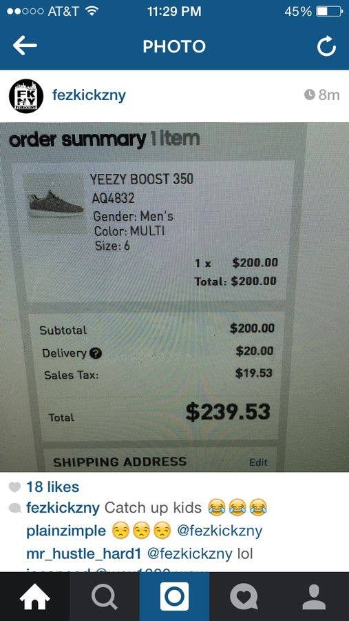 adidas Yeezy Orders Canceled