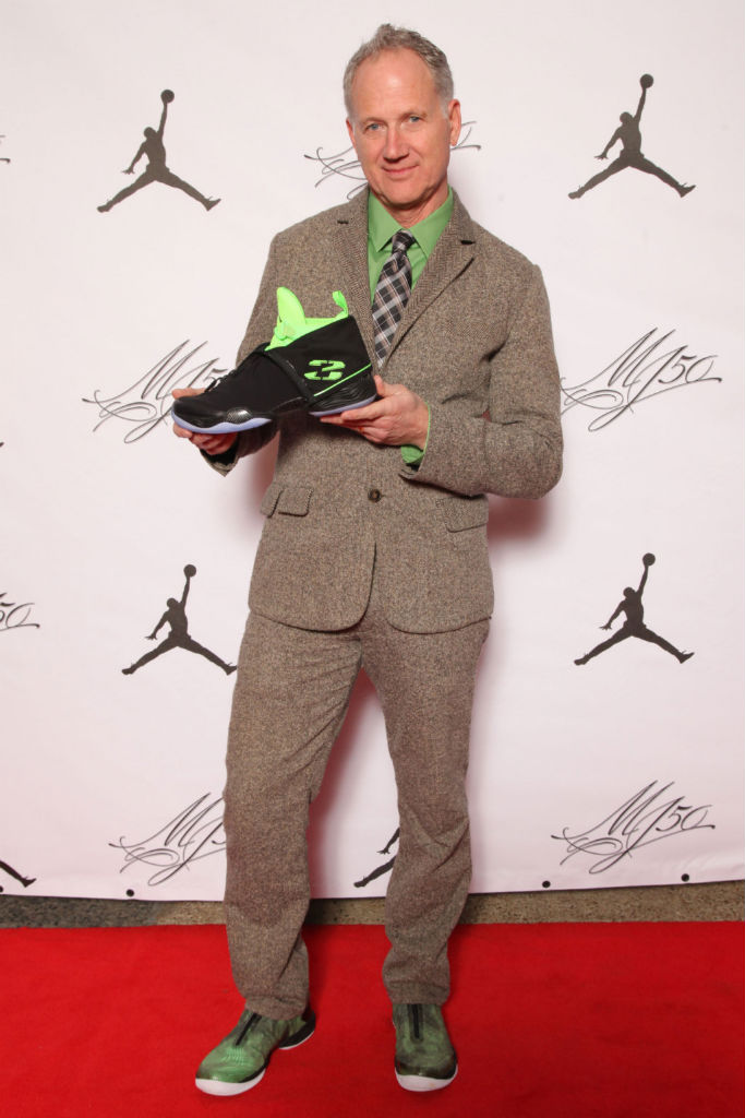 Tinker Hatfield wearing the &#x27;All-Star&#x27; Air Jordan XX8