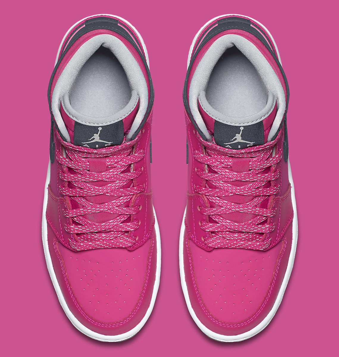 Air Jordan 1 High Girls Pink/Black (5)