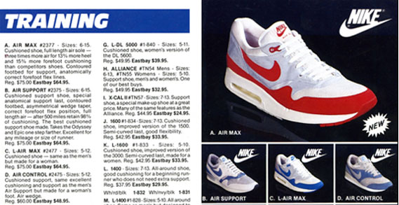 Nike Air Max 1 in Eastbay Catalog (1987)