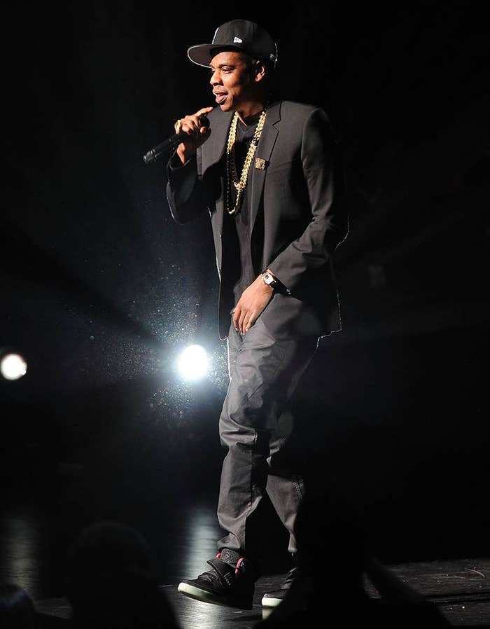 Jay-Z wearing Nike Air Yeezy 2 at Youtube Upfronts 2012 (2)