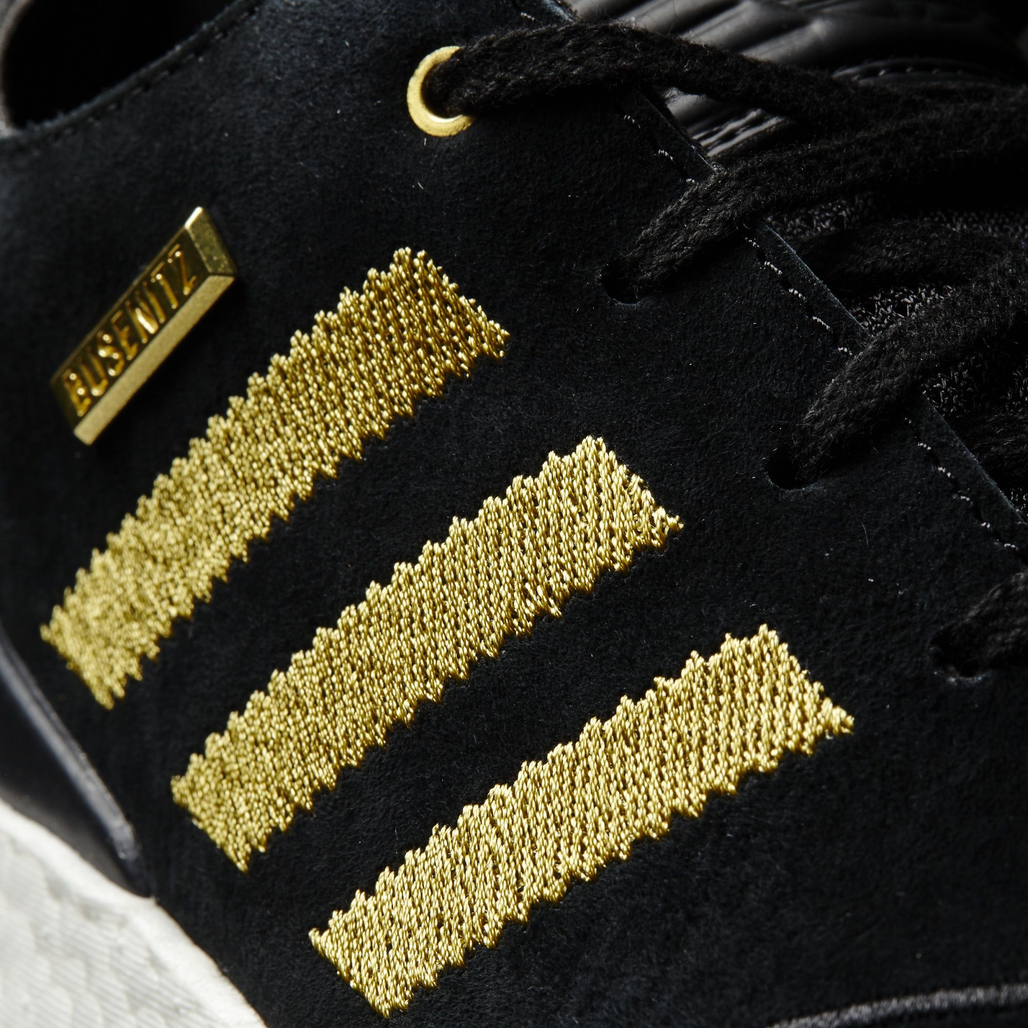 Adidas Busenitz 10 Year Anniversary Black Gold Detail