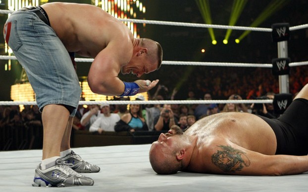 John Cena wearing the Under Armour Proto Speed I