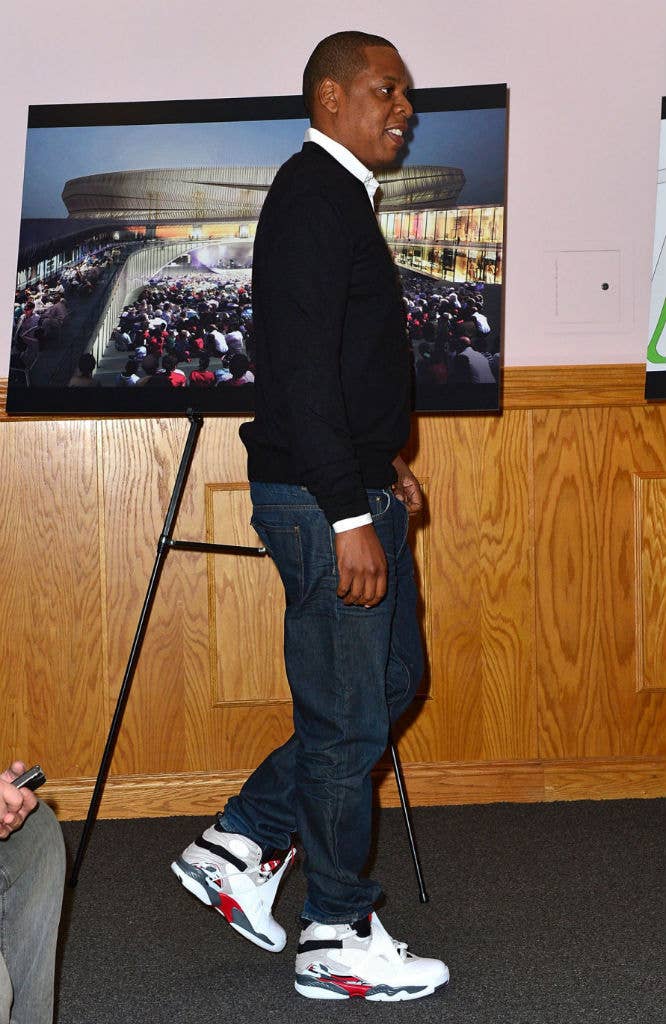 Jay-Z wearing Air Jordan Retro VIII 8 Bugs