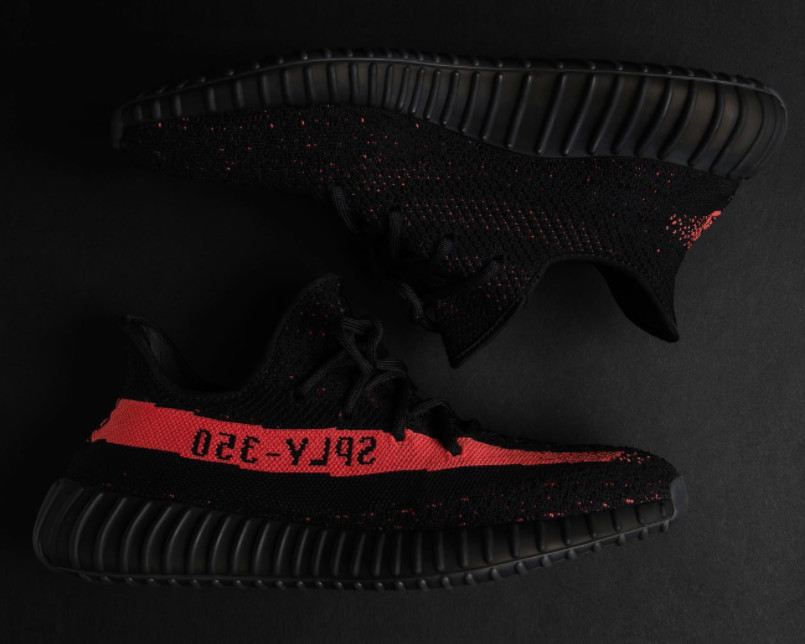 Adidas Yeezy 350 Boost V2 Black Red by9612