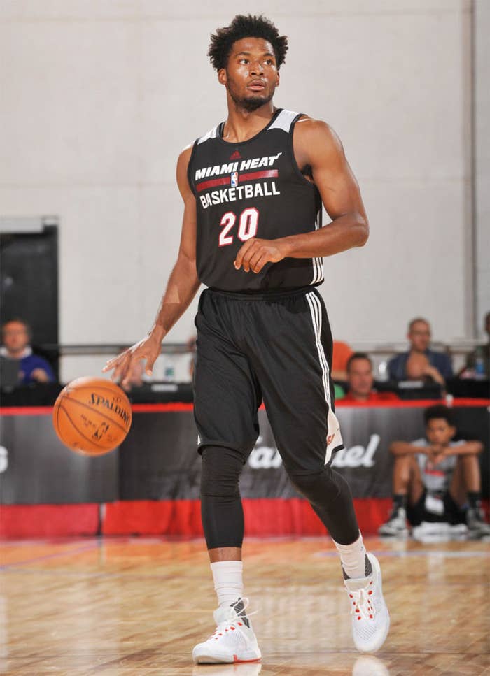 Justise Winslow wearing the adidas Crazylight Boost 2015