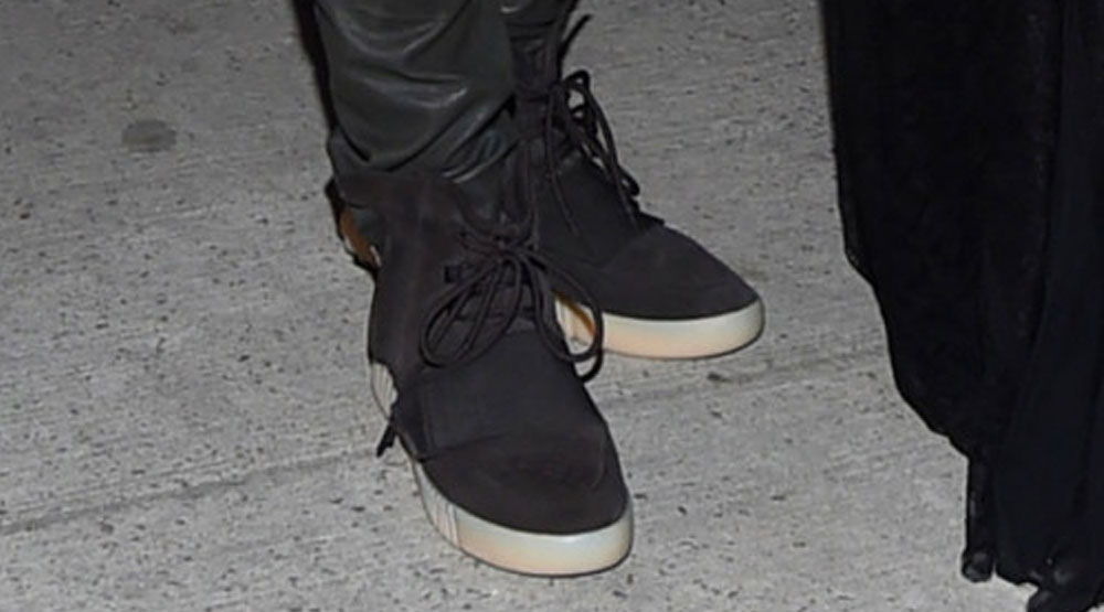 Kanye West wearing the adidas Yeezy 750 Boost