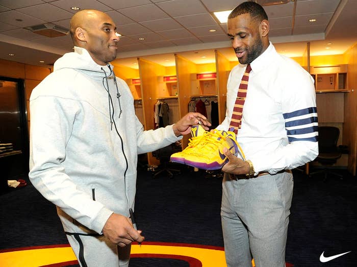 Kobe Gives LeBron Signed Sneakers (1)