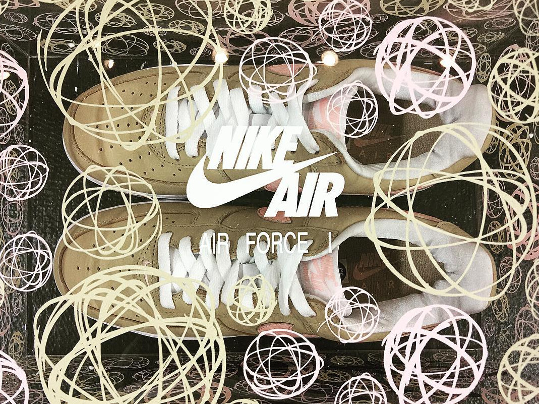 Linen Nike Air Force 1 Art Basel Box