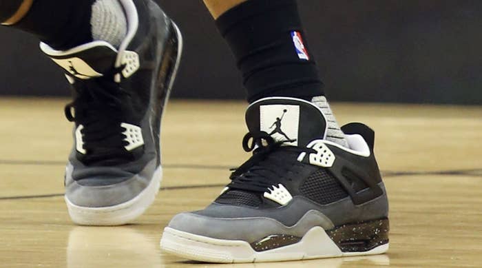 Jimmy Butler wearing the &#x27;Fear&#x27; Air Jordan 4