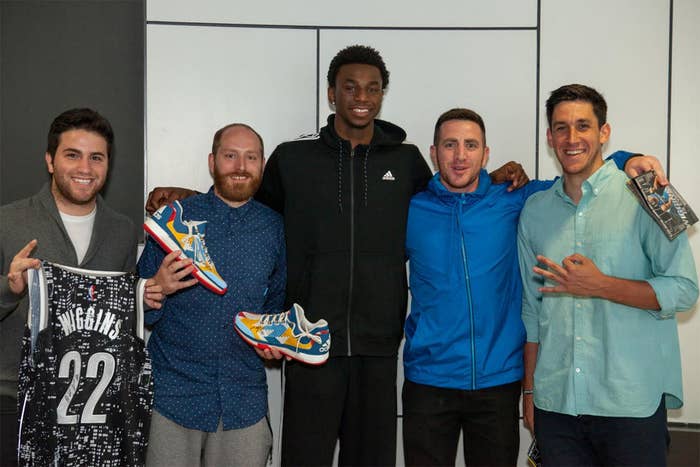 Andrew Wiggins Visits adidas &amp; Tests the adidas Crazylight Boost 2015 (4)