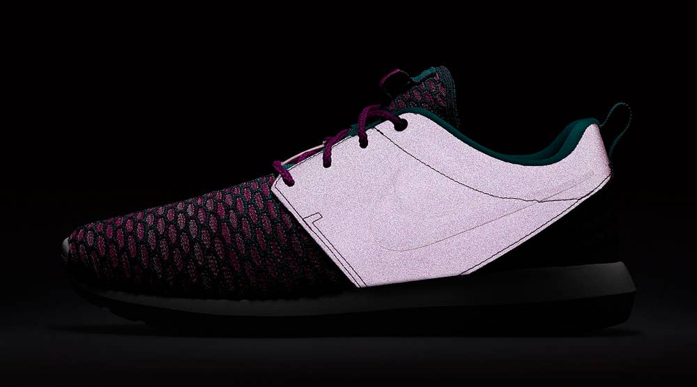 Nike Flyknit Roshe Run Reflective Purple