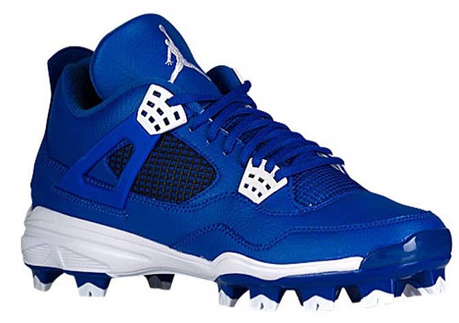 Air Jordan 4 Baseball Cleats Royal Blue