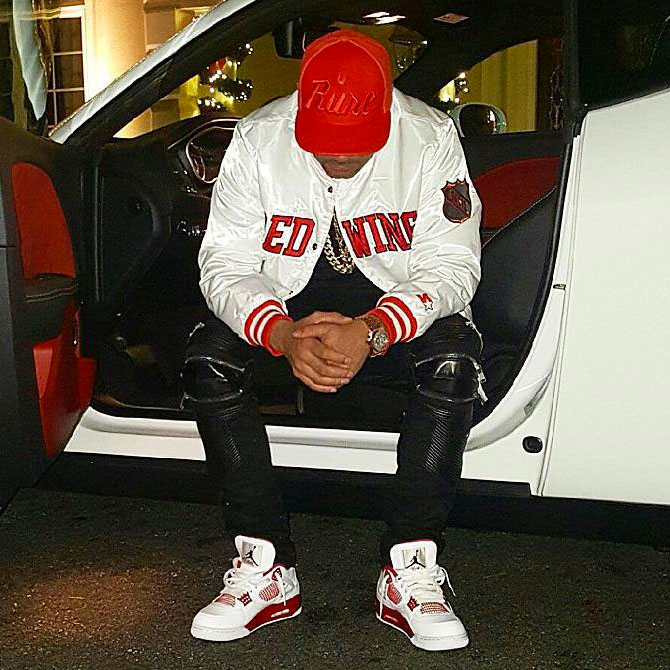 DJ Envy wearing the &#x27;Alternate &#x27;89&#x27; Air Jordan 4