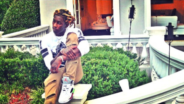 Young Thug wearing the &#x27;ProStars&#x27; Air Jordan V 5
