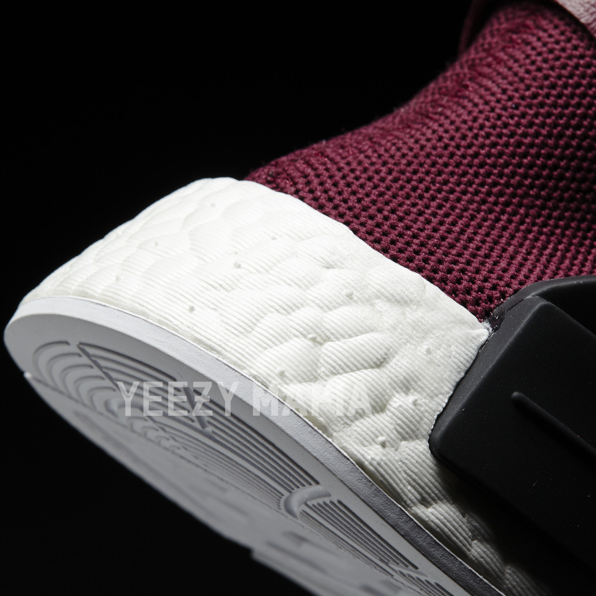 Adidas NMD Pharrell Noble Crimson bb0617 Heel Detail