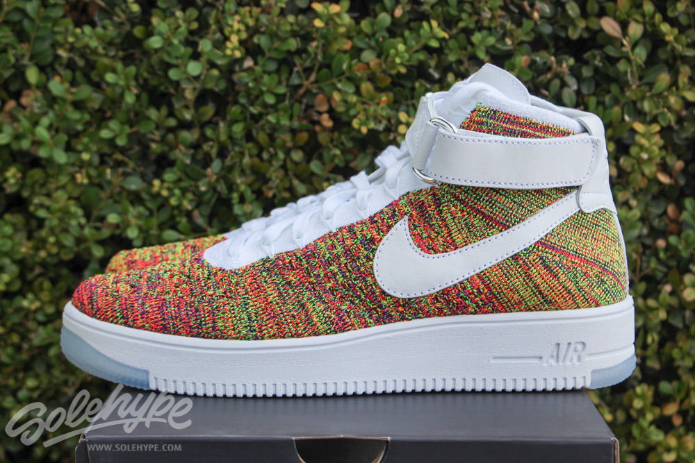Multicolor Nike Air Force 1 Flyknit 817420-700 (1)