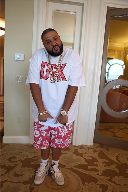 DJ Khaled wearing the &#x27;Flip&#x27; Air Jordan III 3