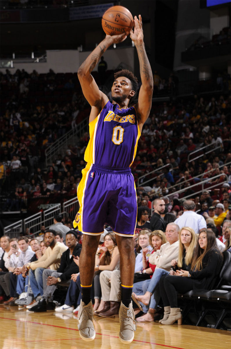 Nick Young Is the First Player To Wear adidas Yeezy 750 Boosts in