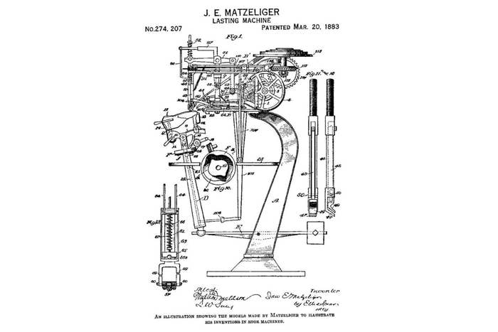 Jan Matzeliger&#x27;s Shoe-Lasting Machine Patent