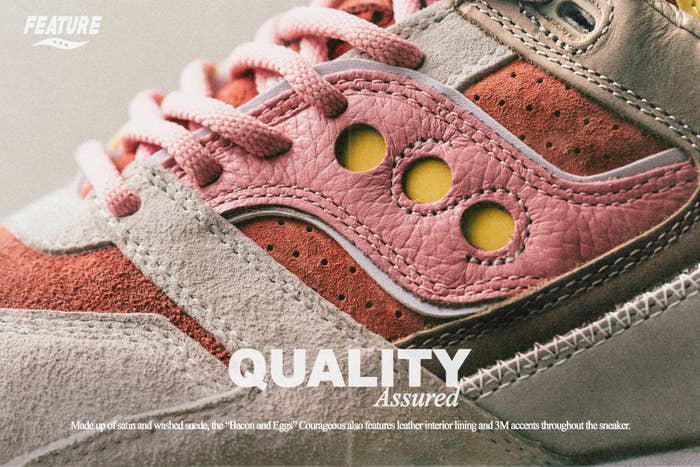 Feature Saucony Bacon and Eggs Detail