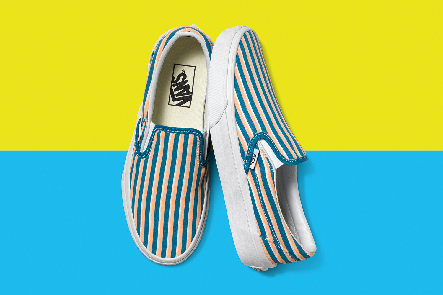 Vans deck club on sale slip on mixed stripes