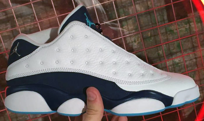 On-Foot Perspective of the Air Jordan 13 Low Hornets