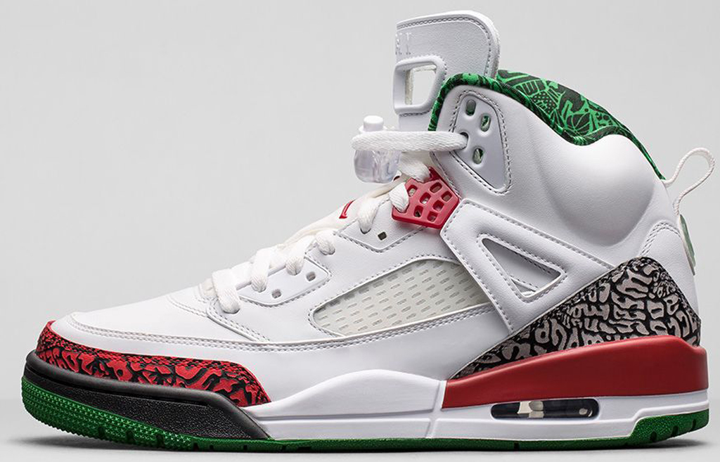 Jordan red and on sale green