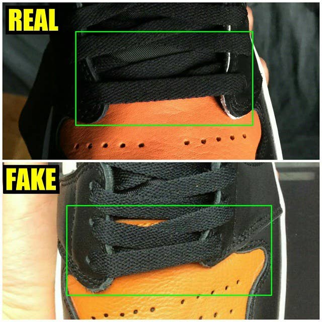 How to Spot Fake Jordan 1 Sneakers - Atlantic Shredding & E