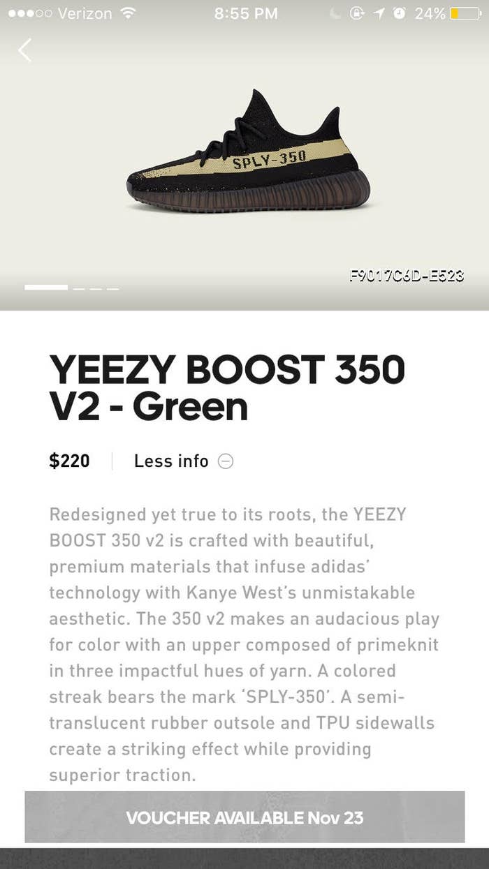 Confirmed Adidas Yeezy Boost 350 V2