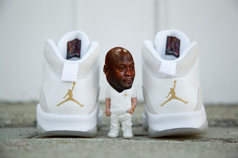 Best Michael Jordan Crying Sneaker Memes: Drake OVO 10