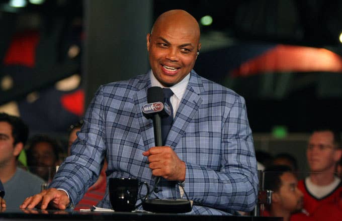 Charles Barkley appears on a pregame show for the NBA on TNT.