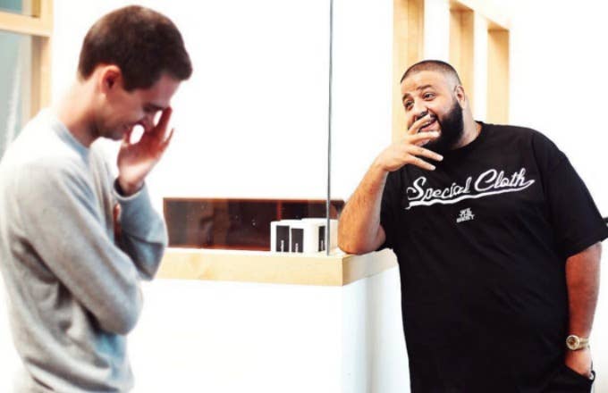 dj khaled met with evan spiegel