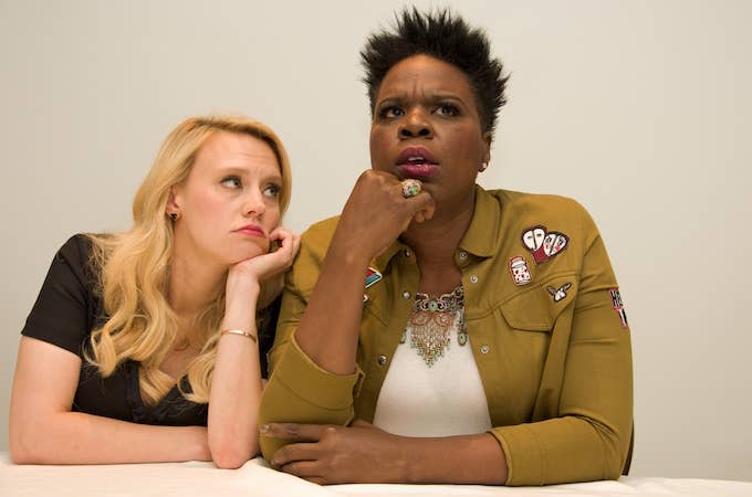 Leslie Jones and Kate McKinnon