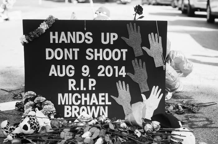 Michael Brown memorial.
