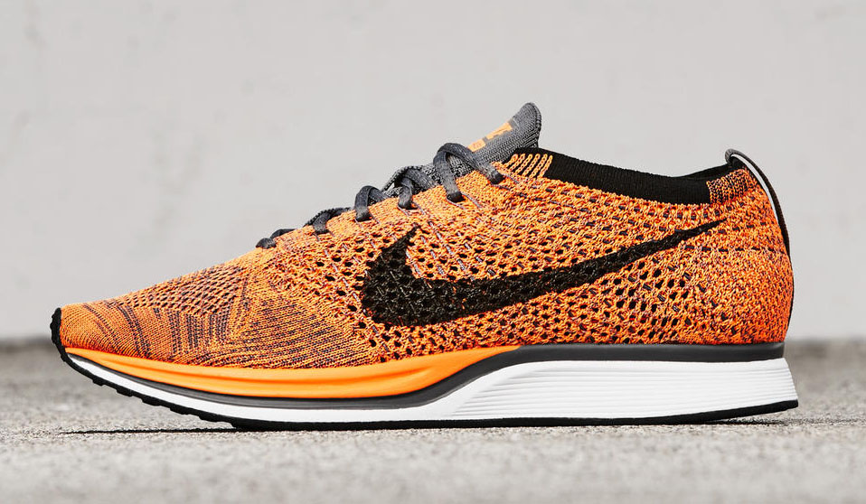 Nike flyknit sales racer total orange