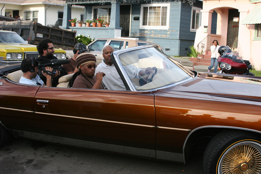 Sway Calloway and Too $hort filming for MTV&#x27;s &quot;My Block: The Bay&quot; in 2006. Photographed by D Ray.