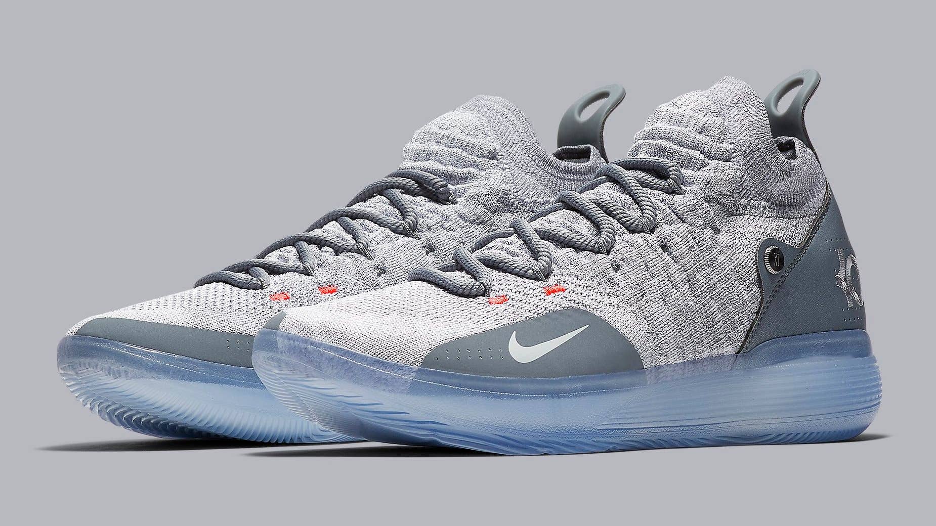 Nike KD 11 Cool Grey Release Date AO2605 002 Pair