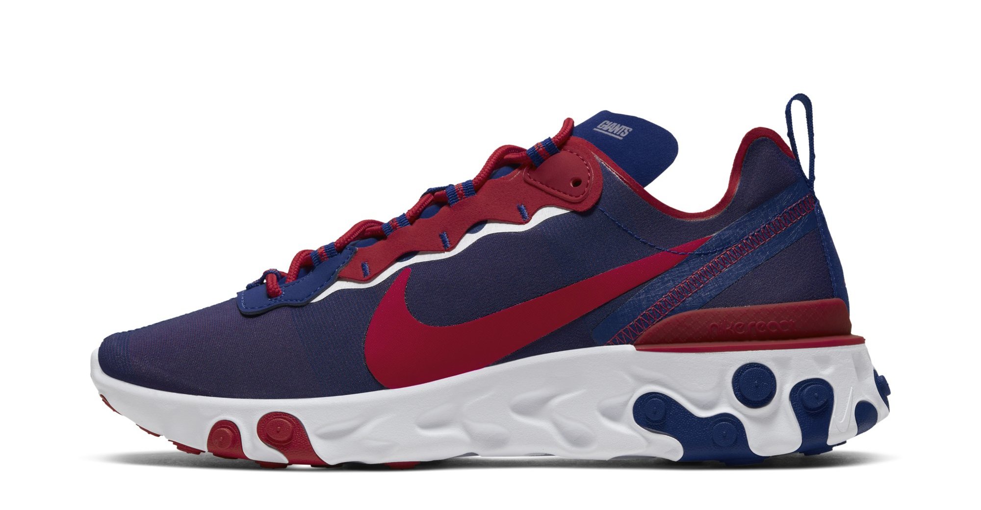 Nike React Element 55 &#x27;NY Giants&#x27; CK4876 400