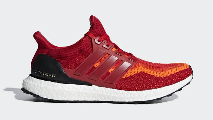 adidas ultra boost 2 0 red gradient aq4006 lateral