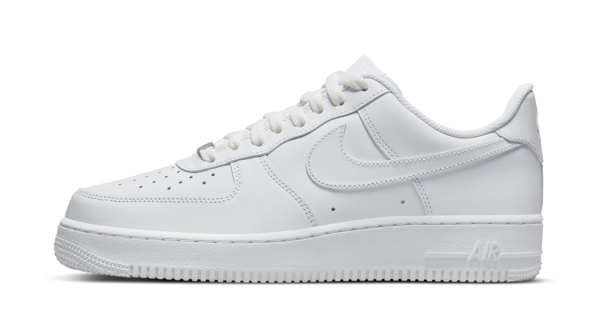 All white store ups nike