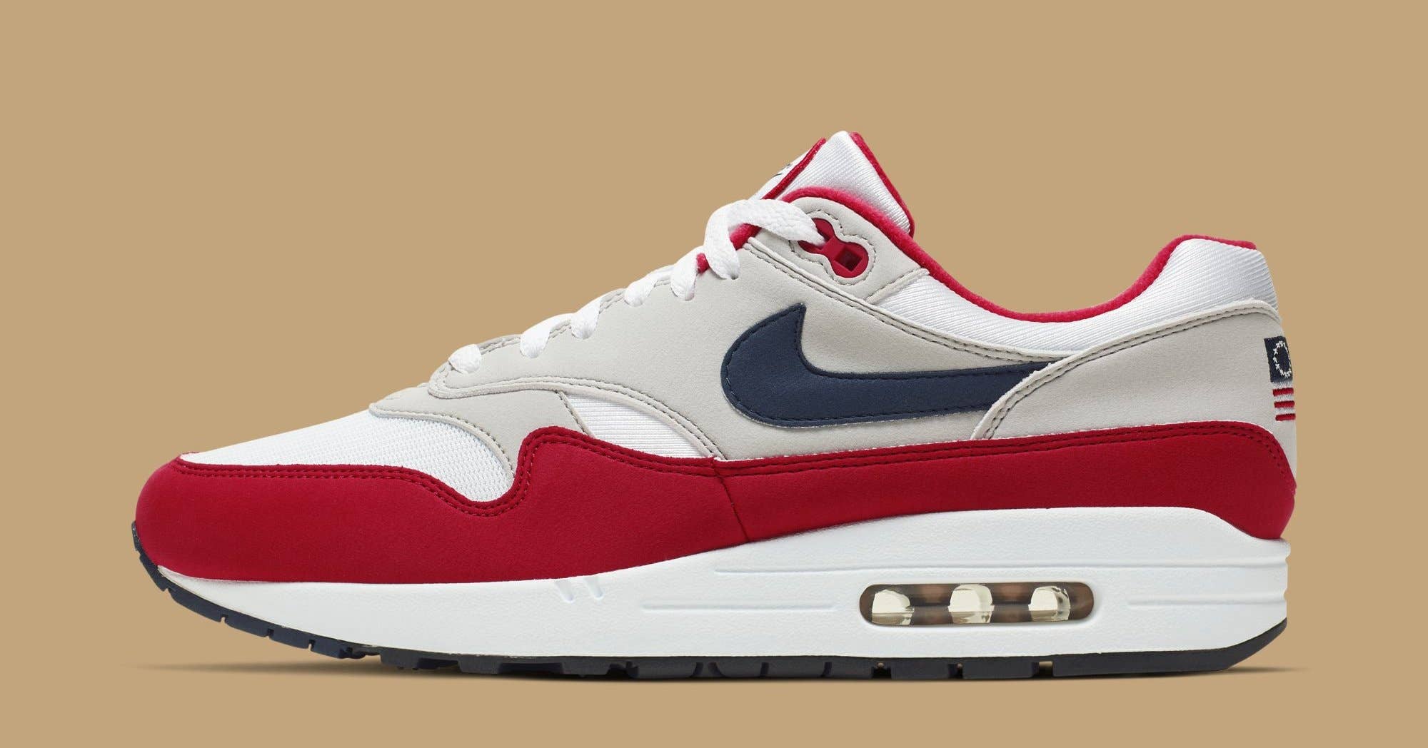 Nike Air Max 1 'Fourth of July' CJ4283 100 (Lateral)