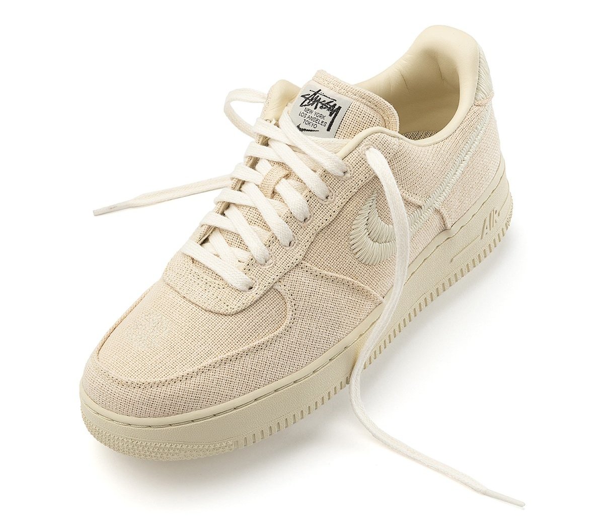 Stussy x Nike Air Force 1 Low &#x27;Fossil Stone&#x27; Front