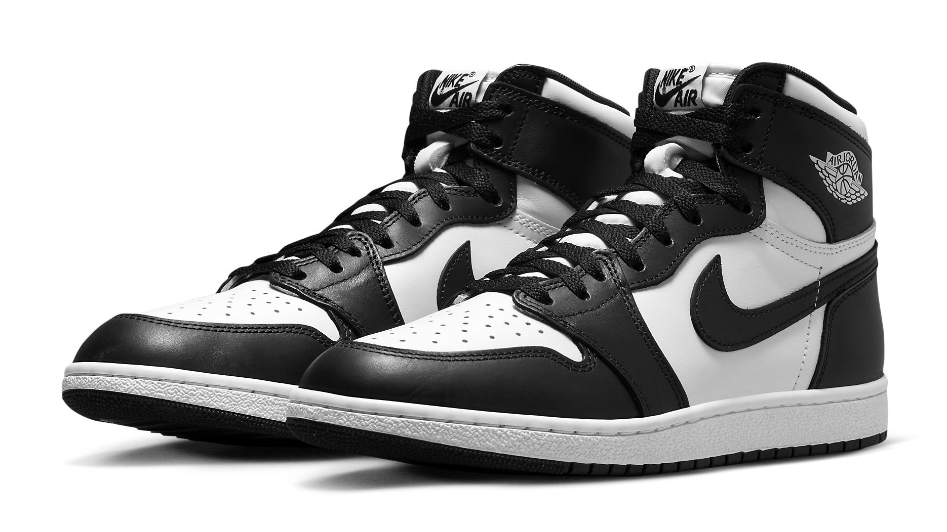 Jordan high tops 2025 black and white